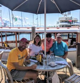 Lunch at Stafford's Pier in Harbor Springs