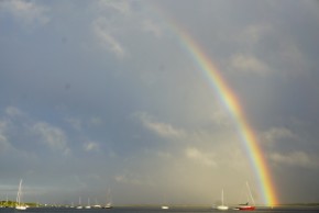 Rainbow off our stern